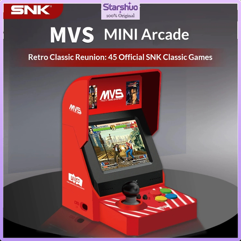 Arcade Game Cabinet - เครื่องเล่นเกมอาร์เคดขนาดเล็ก UNICO MVS พร้อมหน้าจอในตัว, ได้รับอนุญาตอย่างเป็นทางการจาก SNK,
