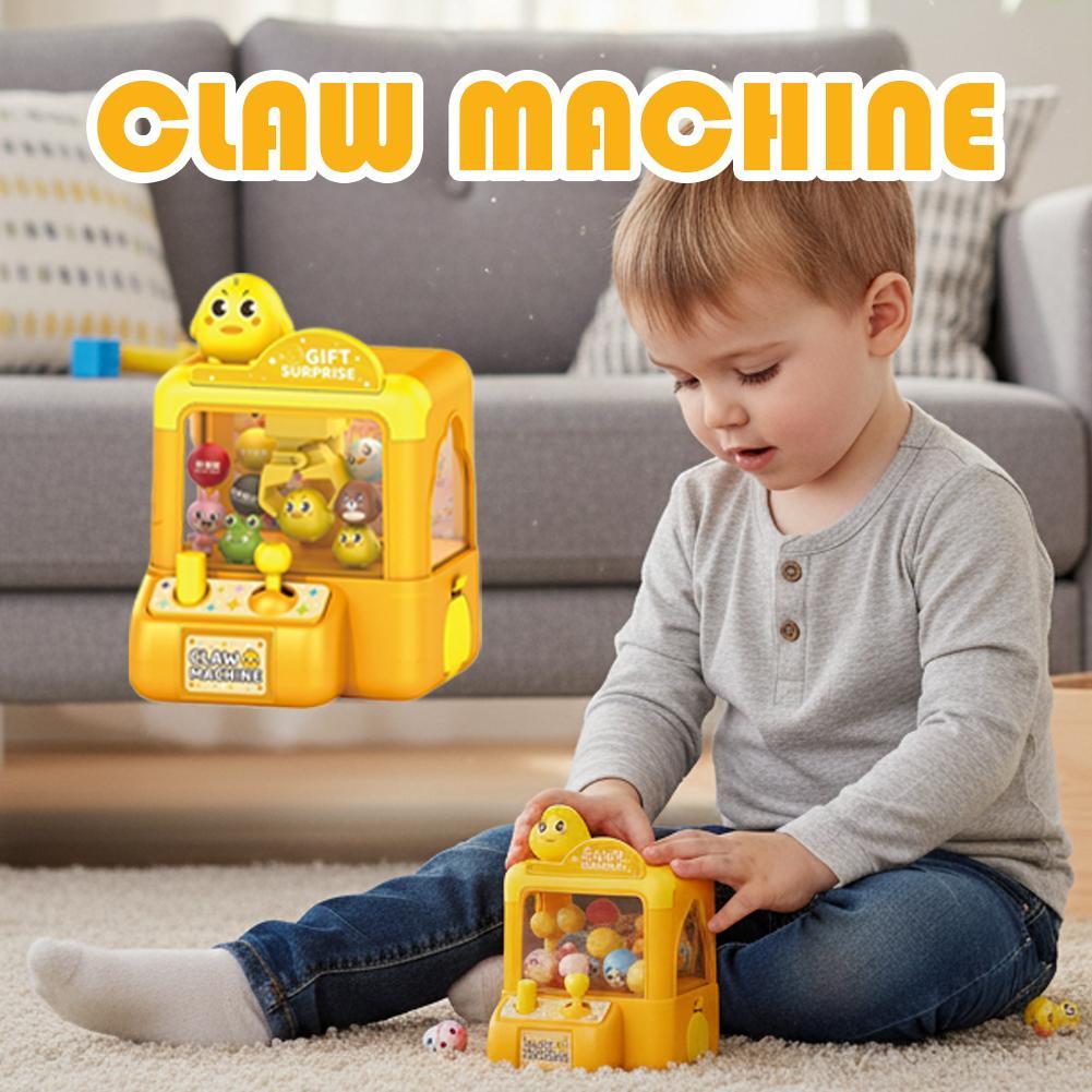 Arcade Game Vending Machine - ตู้คีบตุ๊กตาอาร์เคดสุดน่ารัก เครื่องเล่นเกมอิเล็กทรอนิกส์ ปรับระดับได้ พร้อมเสียงเพลง ของขวัญวันเกิดสำหรับเด็ก