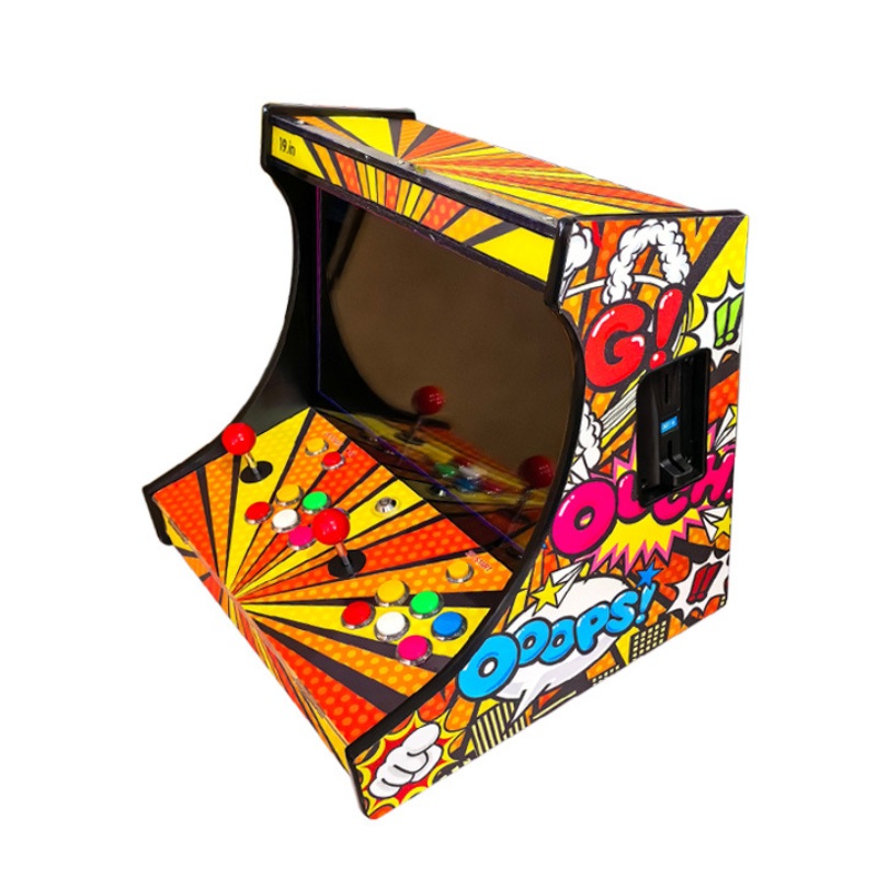 Arcade Game Cabinet - เครื่องเกมอาร์เคดแบบตั้งโต๊ะ LCD ขนาด 19 นิ้ว, เครื่องเล่นวิดีโอเกม