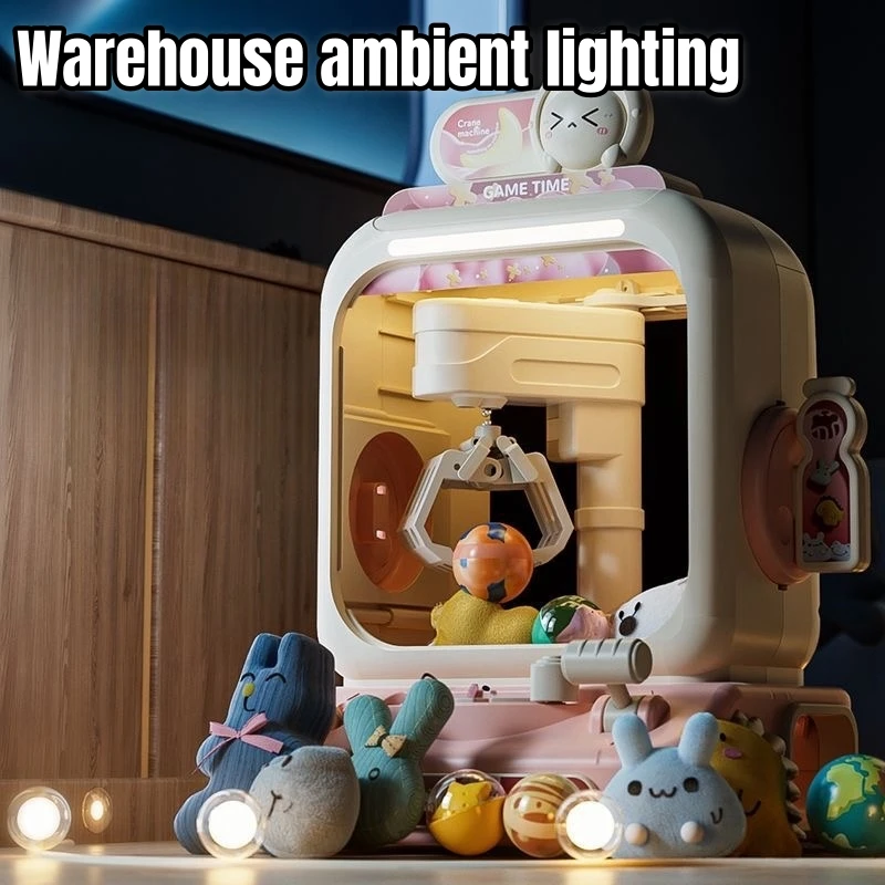 Arcade Game Vending Machine - เครื่องเกมคีบตุ๊กตาอิเล็กทรอนิกส์ ปรับระดับได้ พร้อมเสียงเพลง ของขวัญวันเกิดสำหรับเด็ก