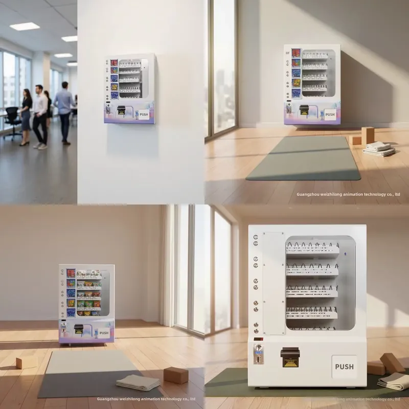 Vending Machine Qr Code - เครื่องจำหน่ายขนมและเครื่องดื่มแบบตั้งโต๊ะพร้อมระบบสแกน QR Code รับชำระเงินด้วยบัตรเครดิตและเหรียญ เหมาะสำหรับใช้งานในร่ม