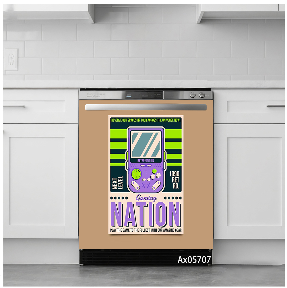 สติกเกอร์ติดประตูเครื่องล้างจา - Arcade Game Cabinet บทวิจารณ์และราคา