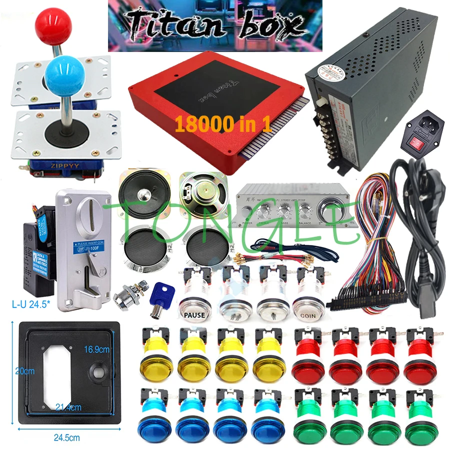 ผู้เล่น 2 คน Titan Box 18000 + - Arcade Game Cabinet บทวิจารณ์และราคา